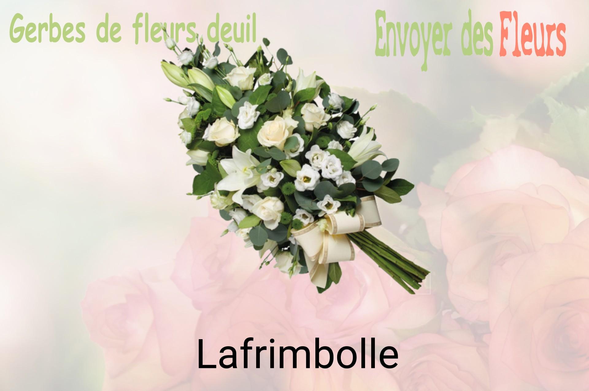 Gerbe de fleurs de deuil livrée à Lafrimbolle
